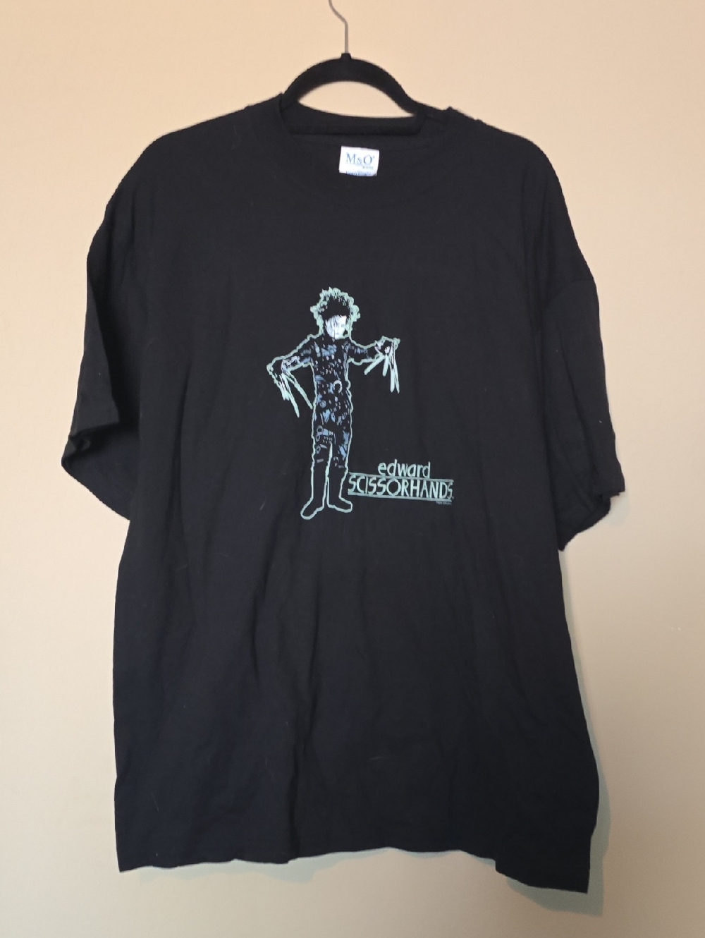 Edward Scissorhands Graphic Tee - Black with Mint Design
